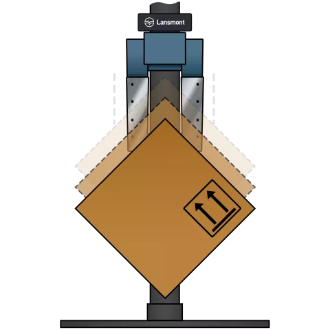 Edge drop test illustration
