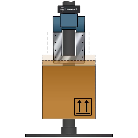 Flat drop test illustration