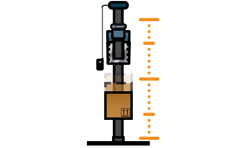 Drop tester with adjustable drop height(s)