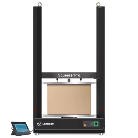 Lansmont SqueezerPro compression tester with VectorPro tablet